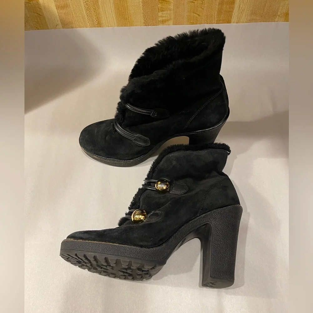 Coach Lenora black suede ankle boots - Picture 1 of 11